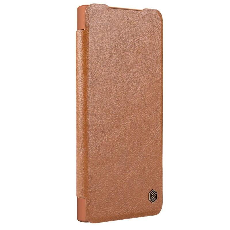 NILLKIN Galaxy S24 Plus Vegan Leather Flip Case with Card Slot - Slim Protective Phone Cover for Samsung S24 Plus | Perfect for Work, Travel & Everyday Use