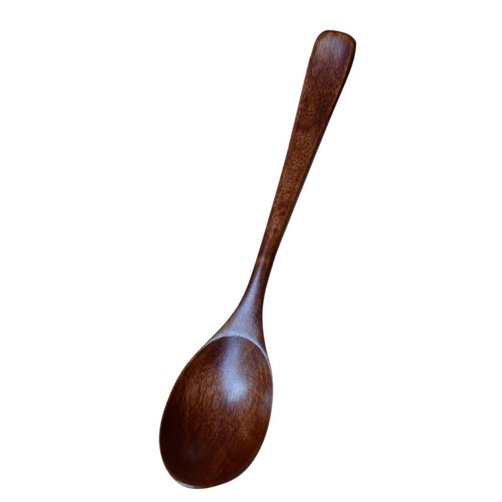 Premium Bamboo Wooden Spoons Set - 6-Piece Eco-Friendly Kitchen Utensils for Cooking, Baking & Serving - Ideal for Soup, Tea, Coffee, Catering & Home Kitchen Use