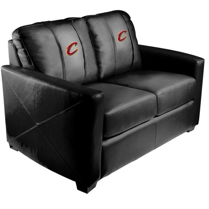 NBA Team Logo Stationary Loveseat - Comfortable Two-Seater Sofa for Living Room, Game Room & Man Cave Decor
