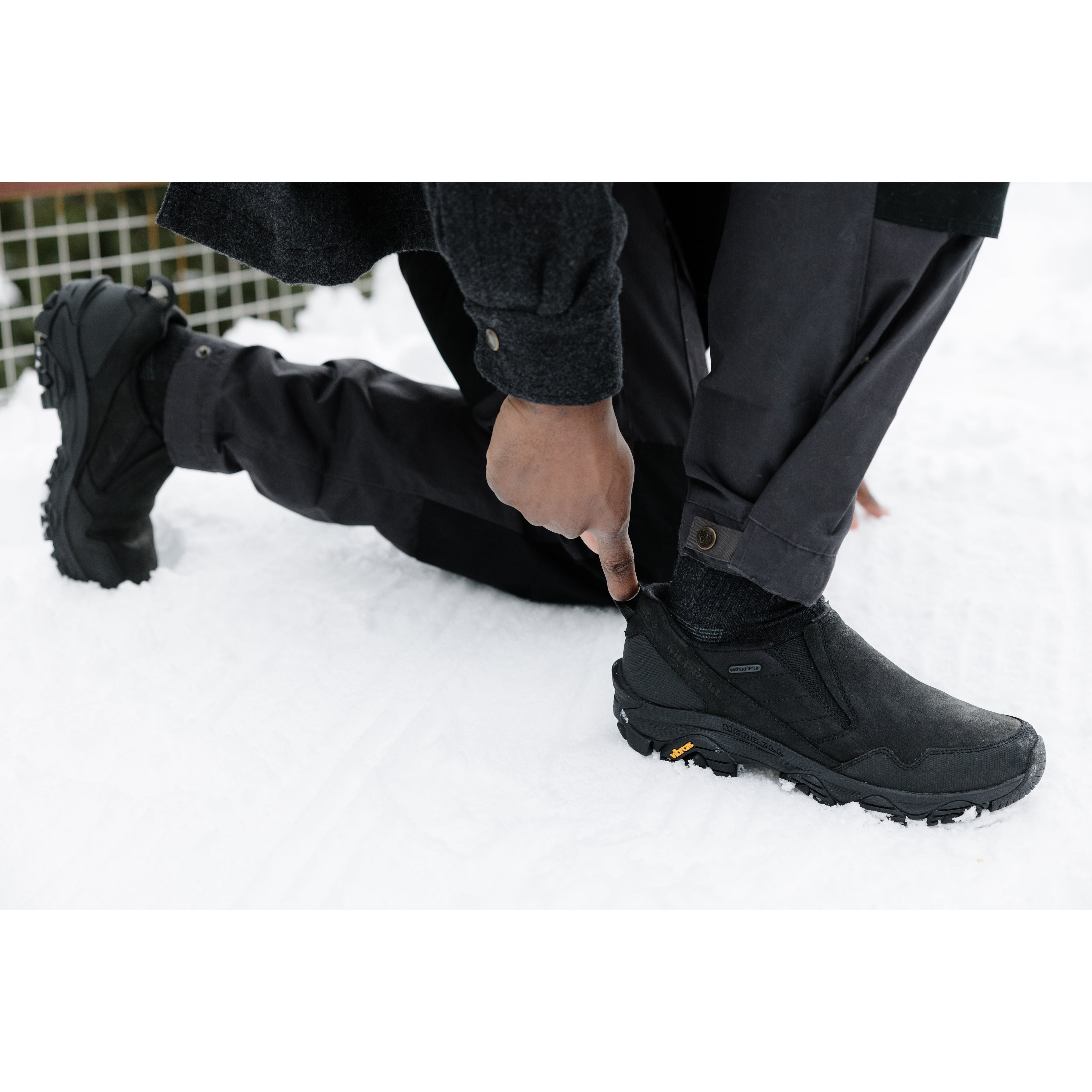 Merrell ColdPack 3 Thermo Moc Waterproof Winter Boots for Men - Medium & Wide Width - Warm Slip-On Shoes for Snow, Ice & Outdoor Activities