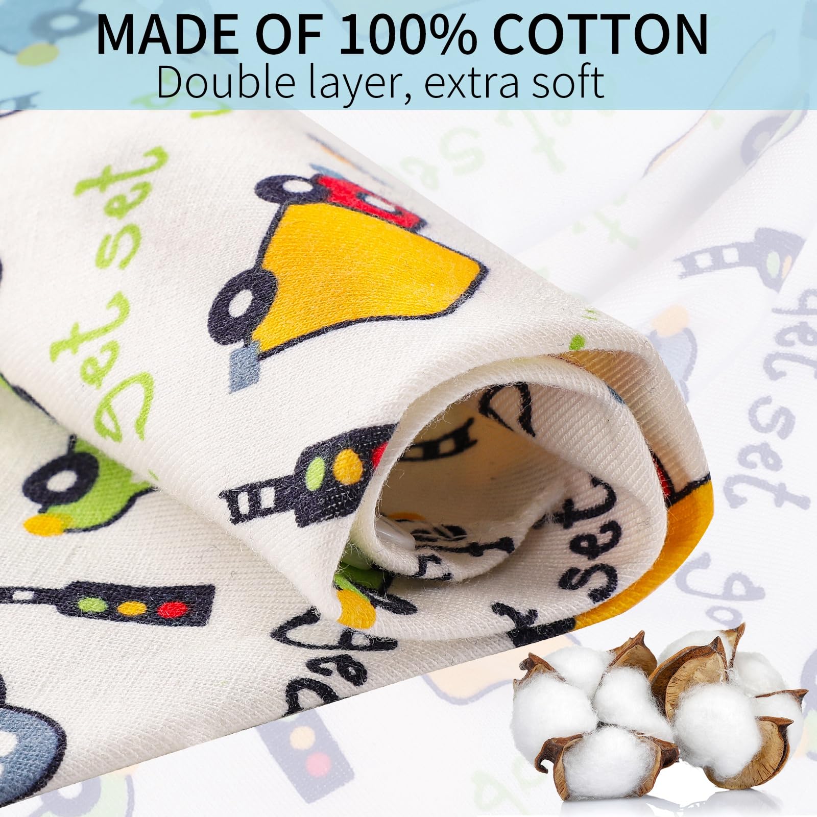 10-Pack Baby Bandana Drool Bibs - Super Absorbent Cotton Feeding Bibs with Adjustable Snaps for Newborns & Toddlers (0-36 Months) | Soft & Gentle for Daily Use, Mealtime, and Drool Protection