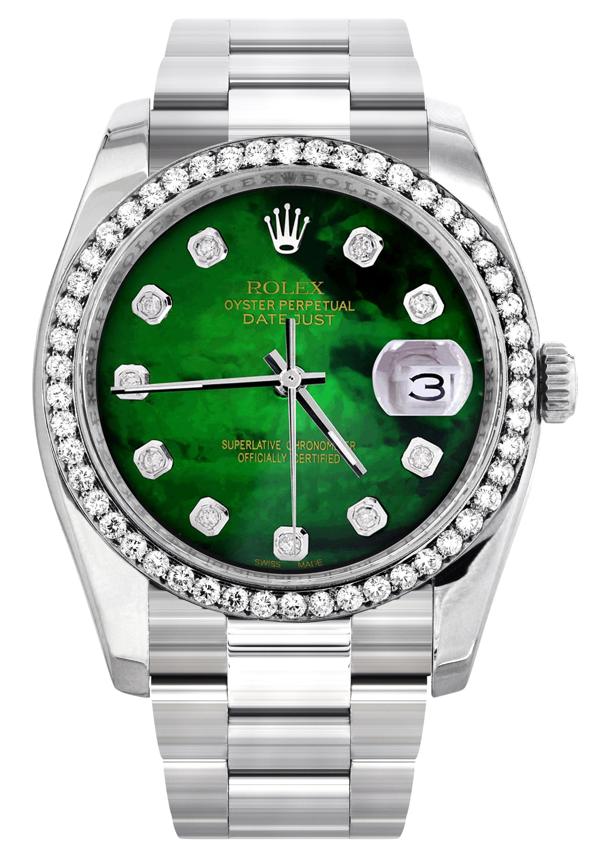Rolex Datejust 36mm Watch - Green Mother of Pearl Dial & Oyster Band | Luxury Automatic Timepiece for Men | Perfect for Business, Formal Events & Special Occasions