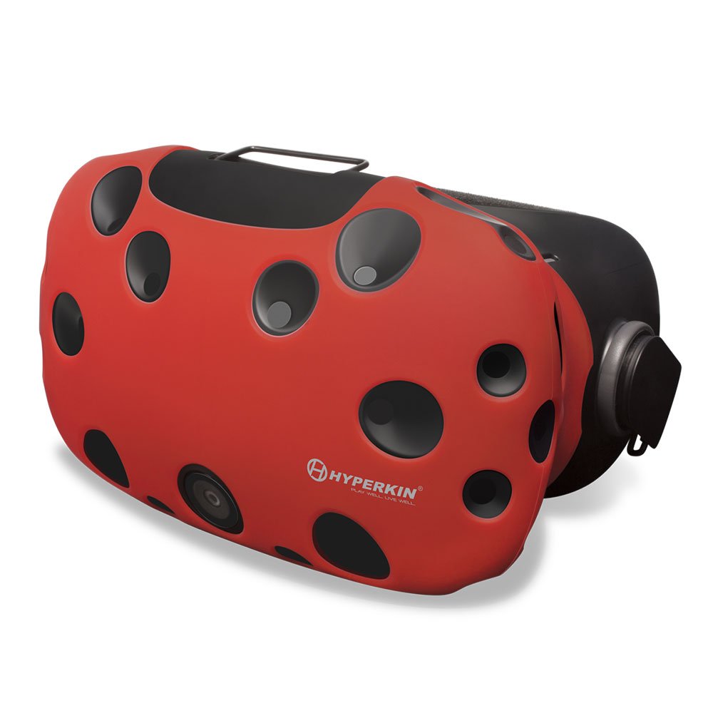 Hyperkin GelShell Silicone Skin Cover for HTC Vive VR Headset - Red | Anti-Slip, Sweat-Resistant Protection | Perfect for Gaming, VR Fitness & Immersive Experiences