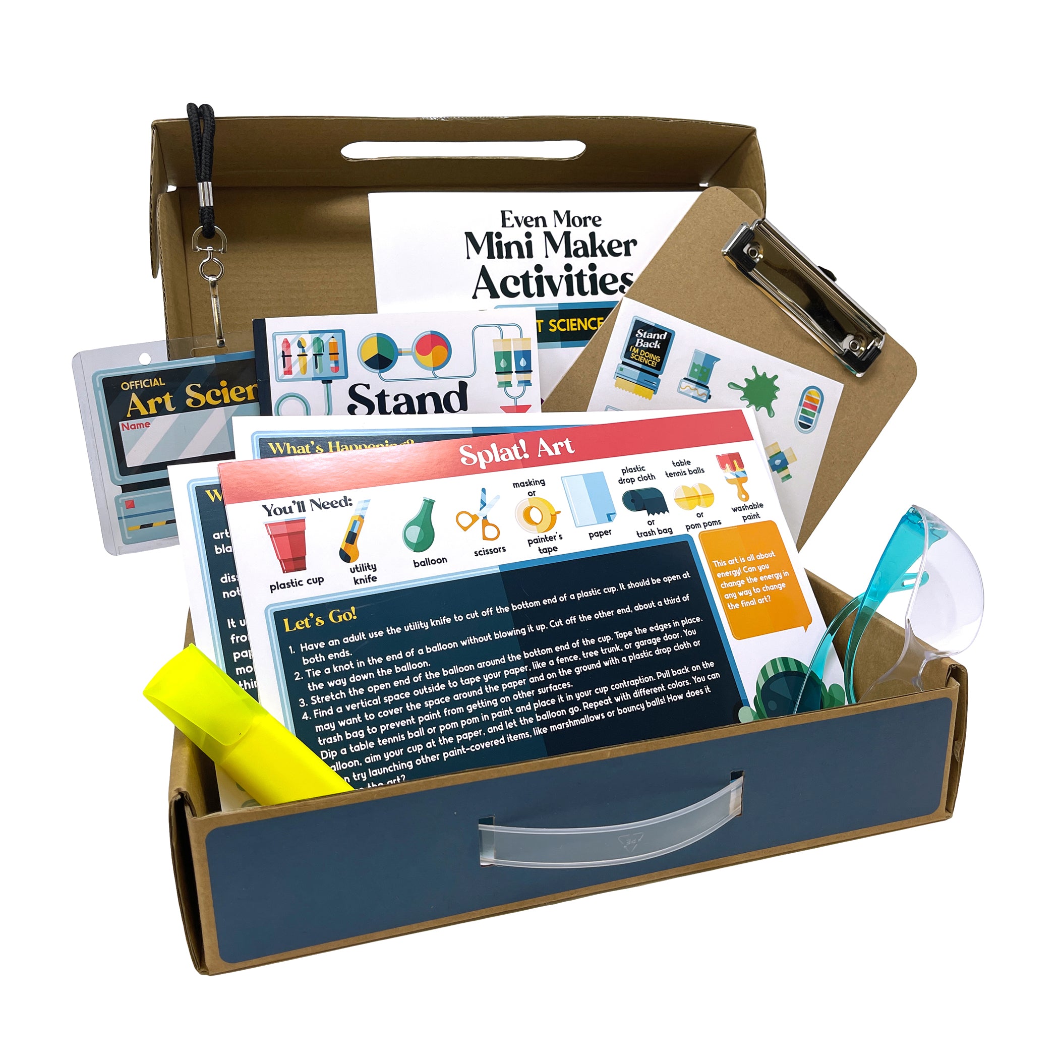 Carson Dellosa Education Mini Maker Kit: Art Science STEM Learning Set for Kids - Creative DIY Projects & Hands-On Learning Activities for Home & Classroom