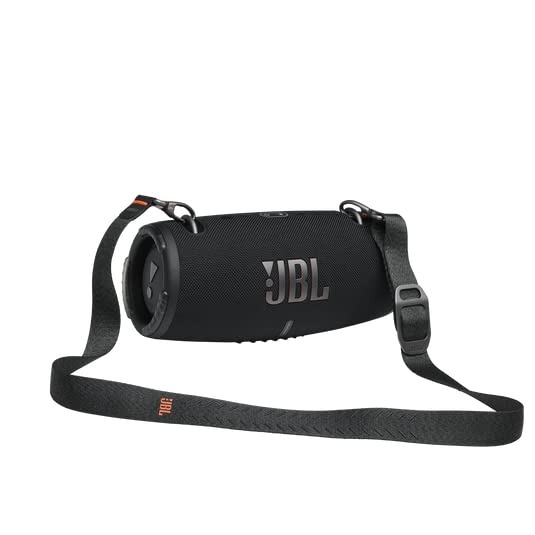 JBL Xtreme 3 Waterproof Bluetooth Speaker Bundle with gSport Carbon Fiber Case & Shoulder Strap - Portable Wireless Speaker for Outdoor, Beach, Pool Party & Travel (Black)