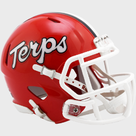 Maryland Terrapins NCAA Mini Speed Football Helmet - Official Red Terps Collectible for Fans, Display, and Gifts - Perfect for Game Day Decor, Sports Memorabilia, and Tailgating
