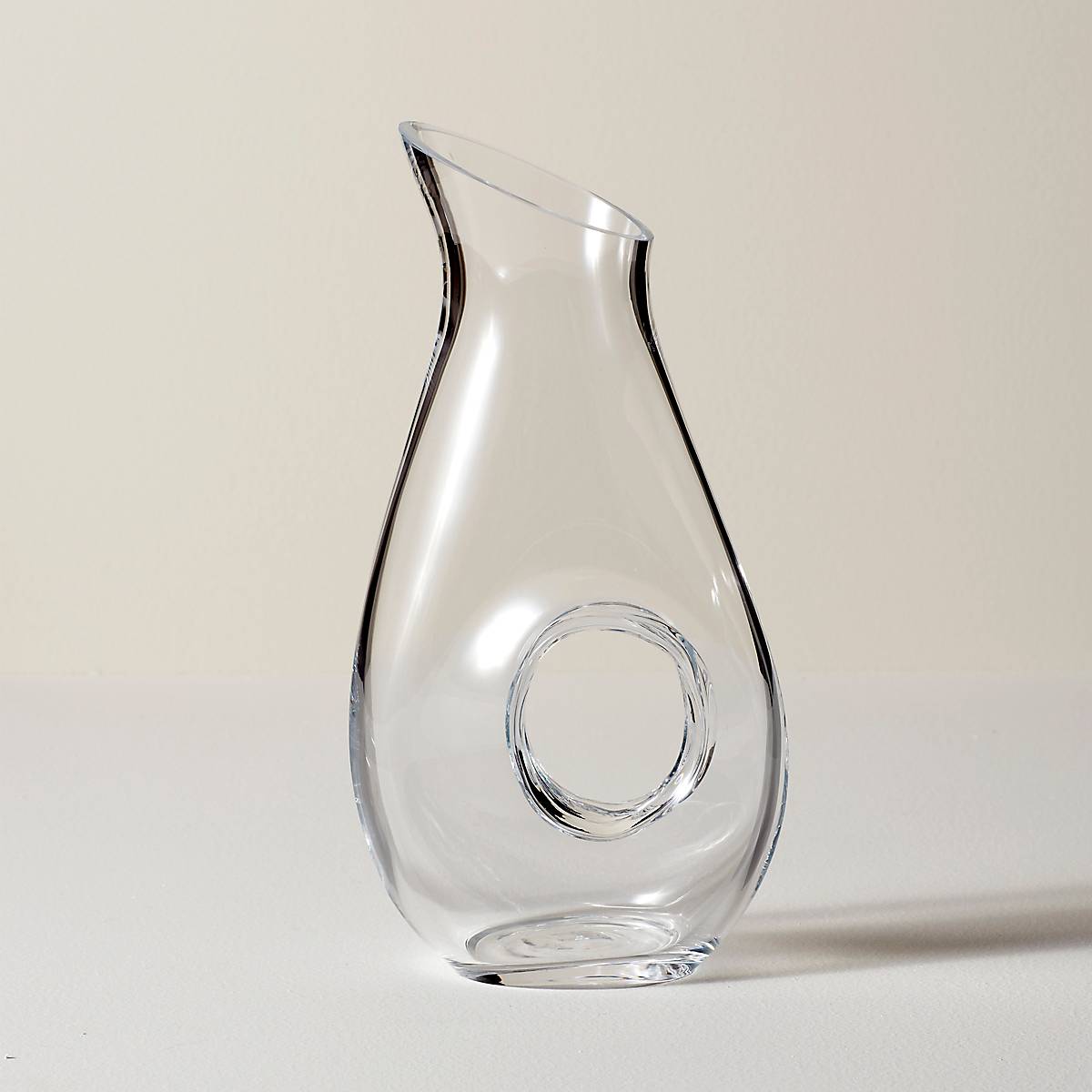 Tuscany Classics Pierced Pitcher - Elegant Glass Water Pitcher with Handle for Iced Tea, Lemonade & Summer Beverages - Perfect for Parties, Dining & Home Decor