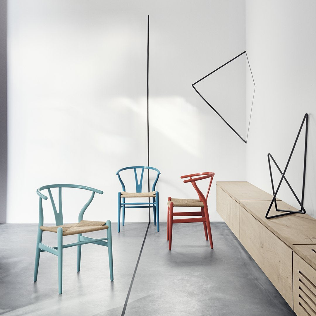 CH24 Wishbone Chair - Modern Scandinavian Dining Chair in Soft Colors | Perfect for Dining Rooms, Kitchens, and Home Offices