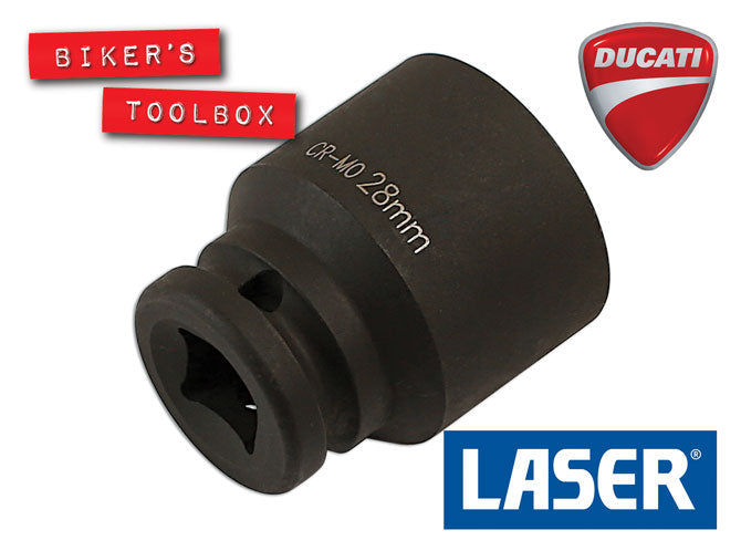 28mm Impact Socket - Heavy Duty Chrome Molybdenum Steel for Automotive & Industrial Use - Perfect for Impact Wrenches, Lug Nuts, and Mechanical Repairs