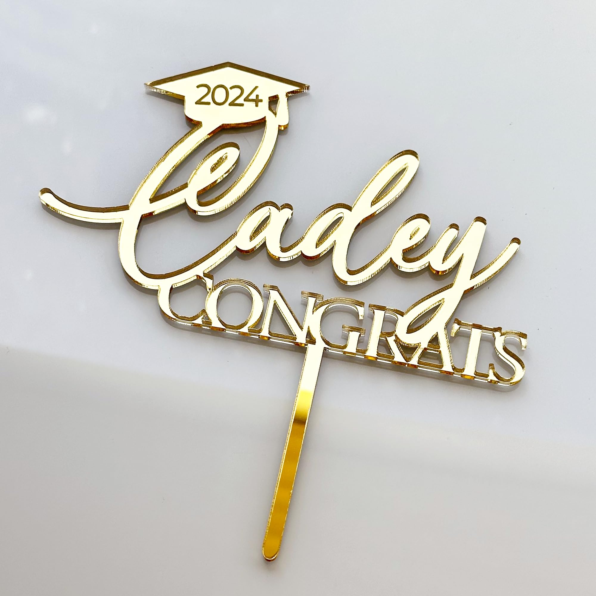 Custom Graduation Cake Topper 2025 - Personalized with Name & Date | Class of 2025 Cake Decorations | Graduation Party Supplies | Perfect for High School & College Graduation Celebrations