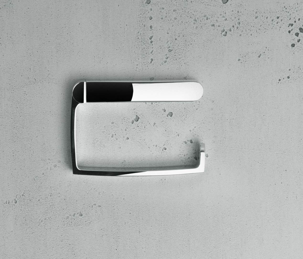 Elegant Chrome Toilet Paper Holder Without Lid - Modern Bathroom Accessory for Home & Office Use