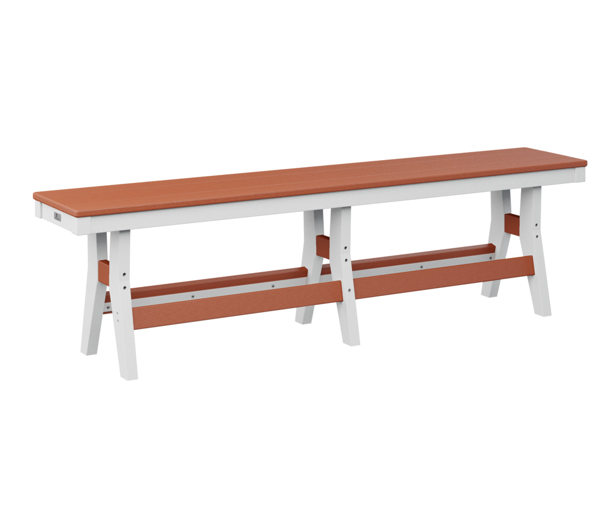 Berlin Gardens Harbor 66 Counter Height Dining Bench - Outdoor Bar Stool for Patio, Deck & Garden Use