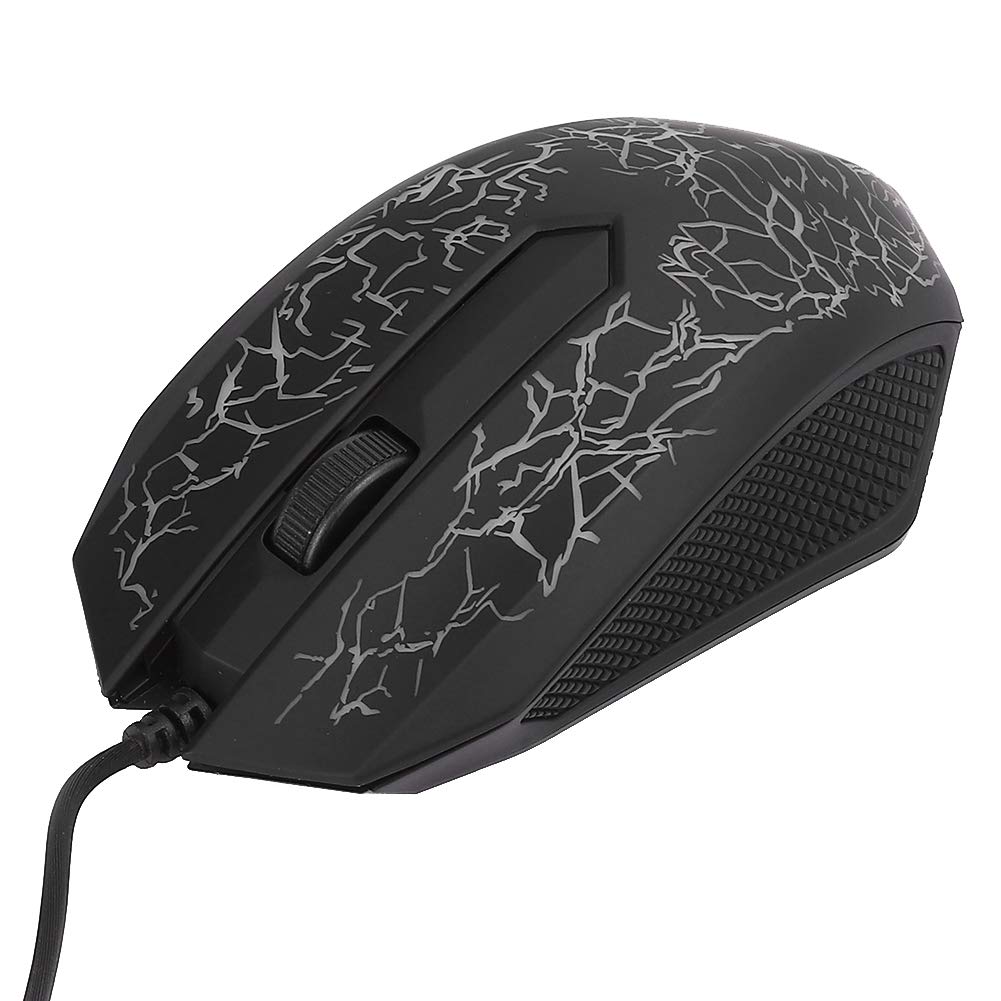 Richer-R USB Wired Gaming Mouse 2000DPI - RGB Backlit for PC Gaming & Office Use