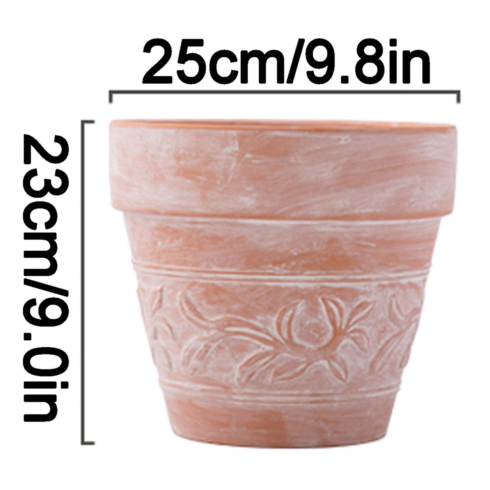 Modern Ceramic Flower Pots with Drain Hole & Saucer - Indoor/Outdoor Planters for Succulents, Herbs, Flowers - Home & Office Decoration (4 Inch, Style B) - Perfect for Windowsills, Desks, Patios & Gardens