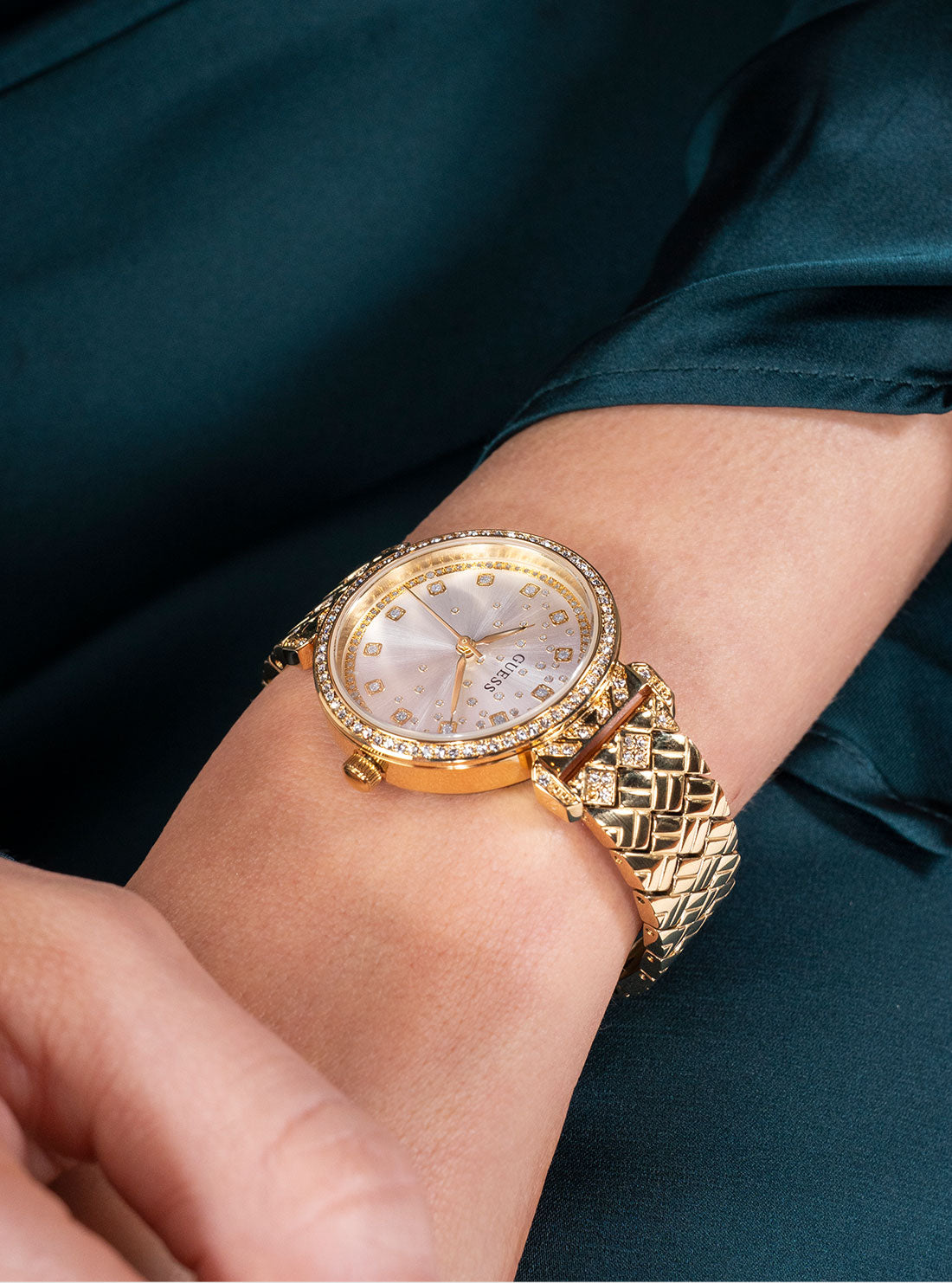 Gold Enchantment Link Watch - Elegant Stainless Steel Bracelet Watch for Women | Perfect for Business, Party & Everyday Wear