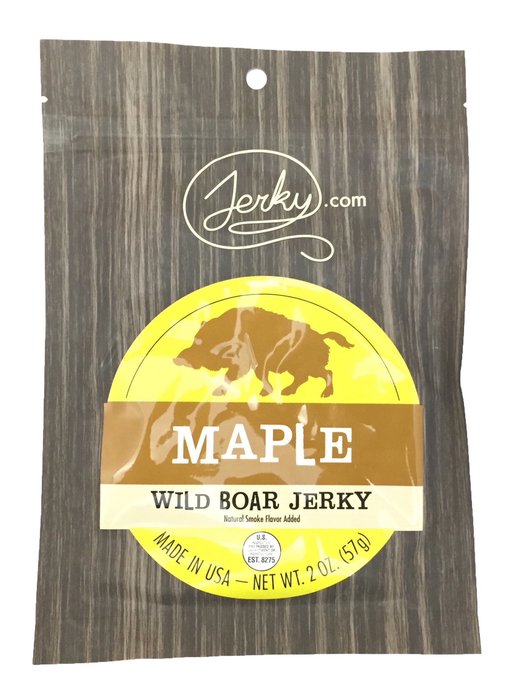 Premium Maple Wild Boar Jerky - All Natural High Protein Wild Game Meat Snack, No Preservatives - Healthy Protein Snacks for Adults, Keto & Paleo Diet - 1.75oz (Pack of 1) - Perfect for Hiking, Camping & On-the-Go Nutrition