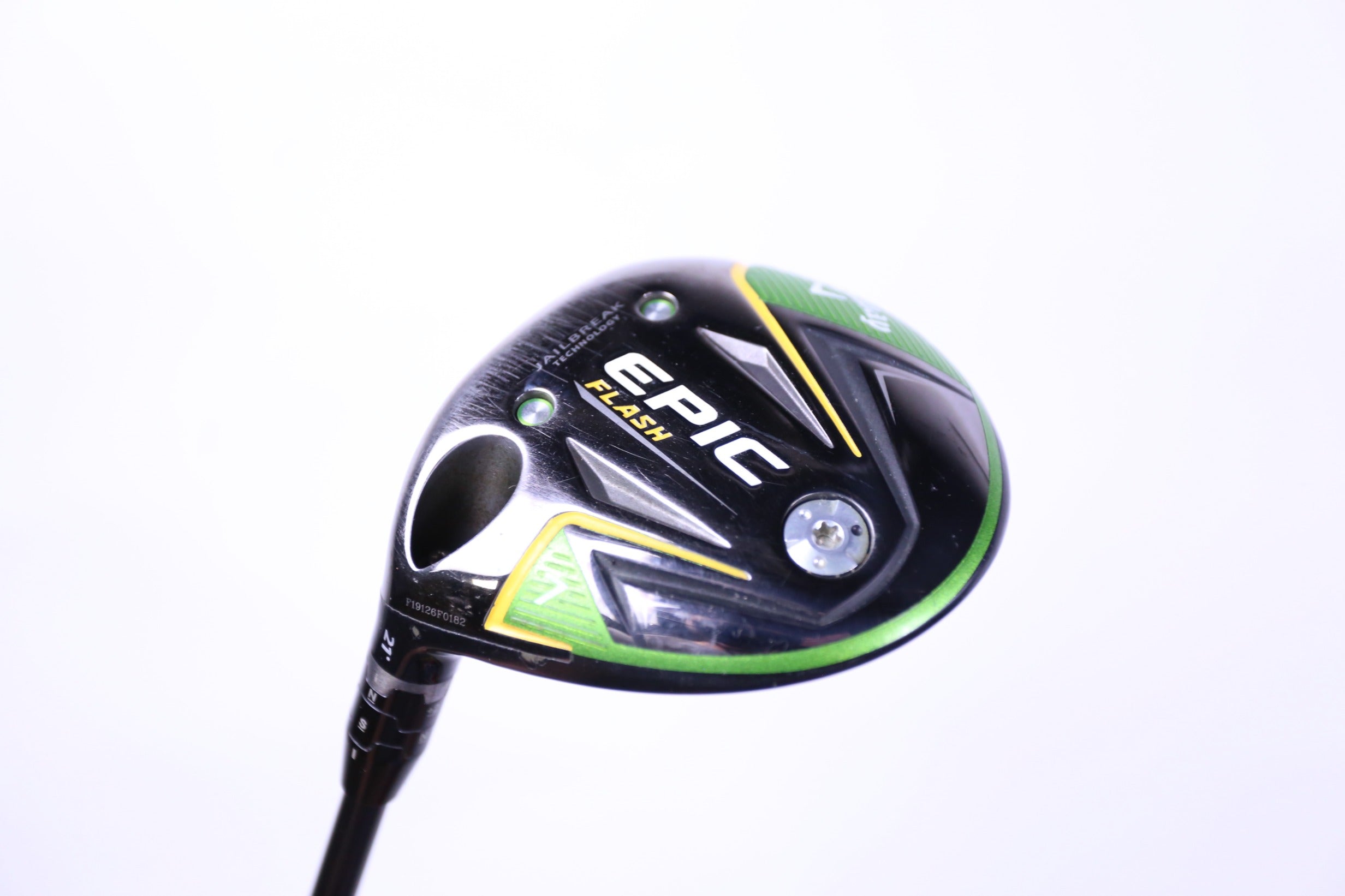 Used Callaway Epic Flash 7 Wood Left Handed 21° Stiff Flex Golf Club - Perfect for Left-Handed Golfers & Driving Range Practice