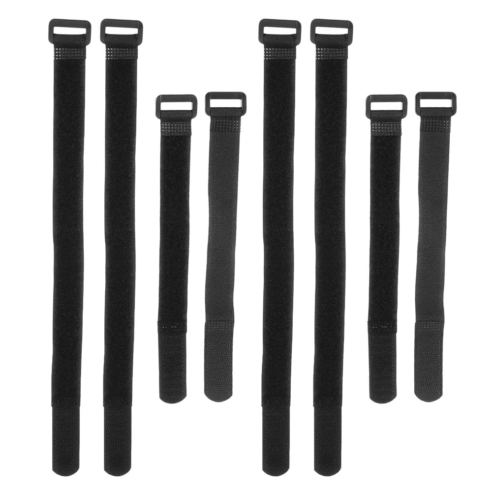 BESPORTBLE 8Pcs Heavy Duty Mountain Bike Tie Down Straps - Secure Bike Pump & Gear with Durable Nylon Fastening Straps - Perfect for Cycling, Motorcycle Transport & Outdoor Adventures