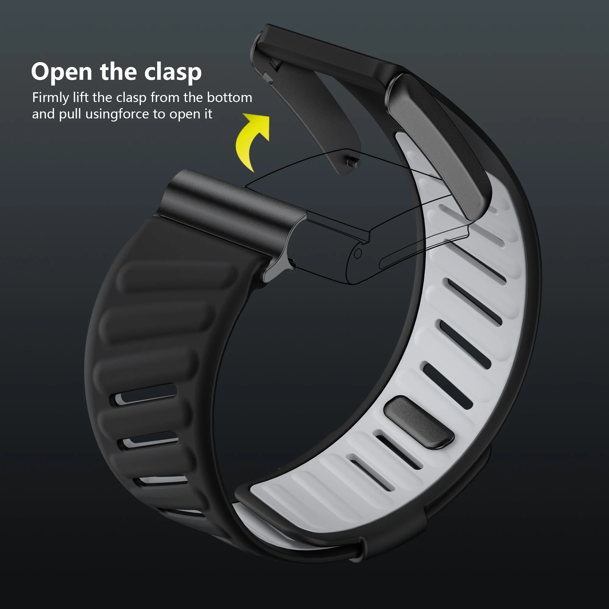 Premium Silicone Sports Straps for Whoop 4.0 & 3.0 - Comfortable, Durable Fitness Bands for Running, Cycling & Workouts
