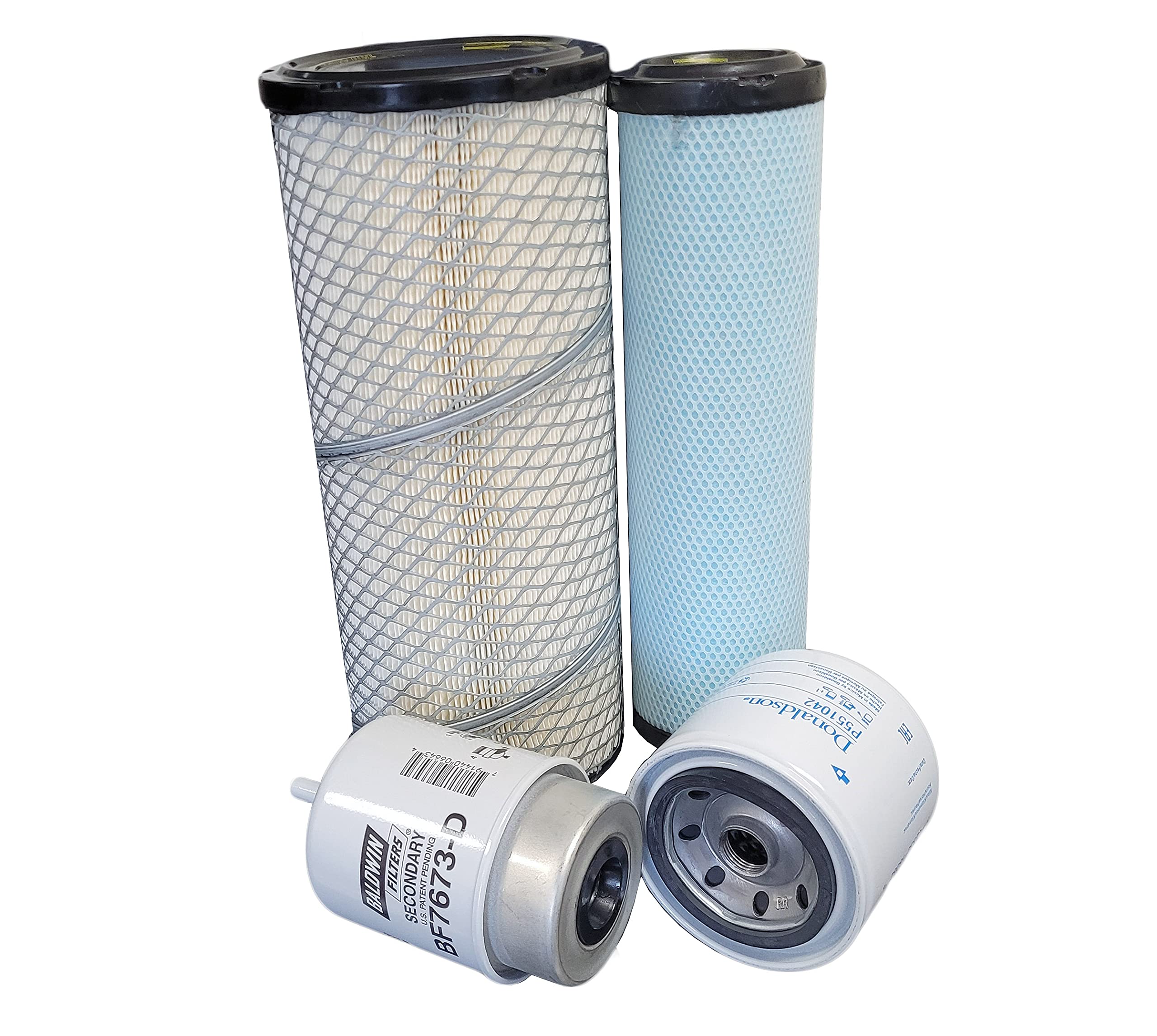 CFKIT Replacement Filter Kit Compatible with CAT 303.5E Mini Excavators - Air, Fuel & Oil Filters (Excludes Hydraulic Filter) - Perfect for Construction, Landscaping & Heavy Equipment Maintenance