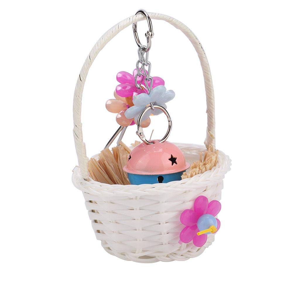 Safe & Durable Bird Basket Chew Toy - Convenient Small Pet Plaything for Parrots, Cockatiels & Lovebirds | Perfect for Cage Enrichment & Chewing Fun