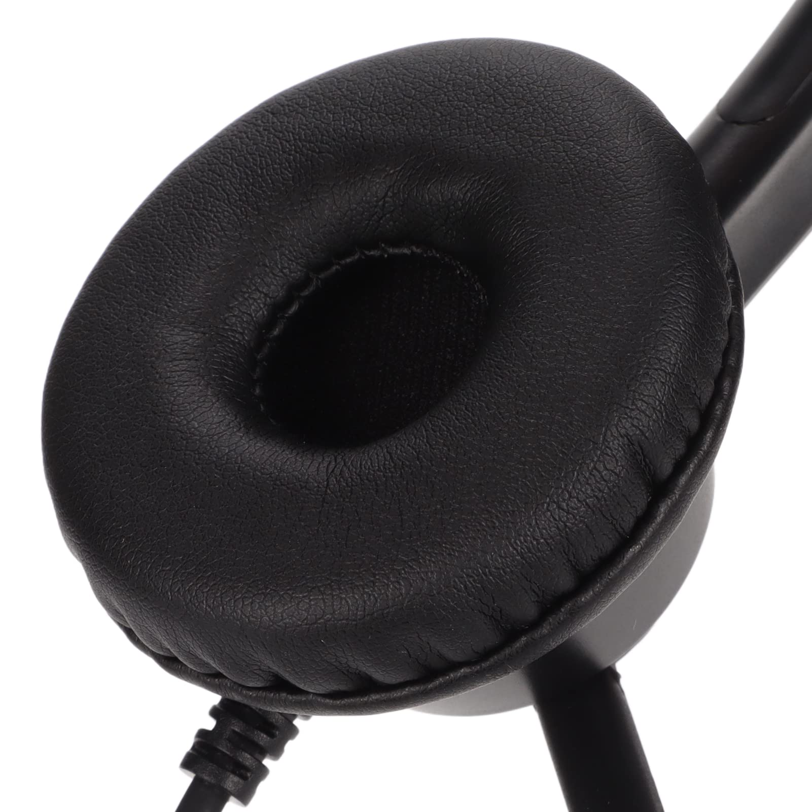 2.5mm Noise Canceling Office Headset with Microphone - Compatible with AT&T, Vtech, Uniden, Grandstream & Polycom Cordless Phones - Perfect for Call Centers, Customer Service & Remote Work