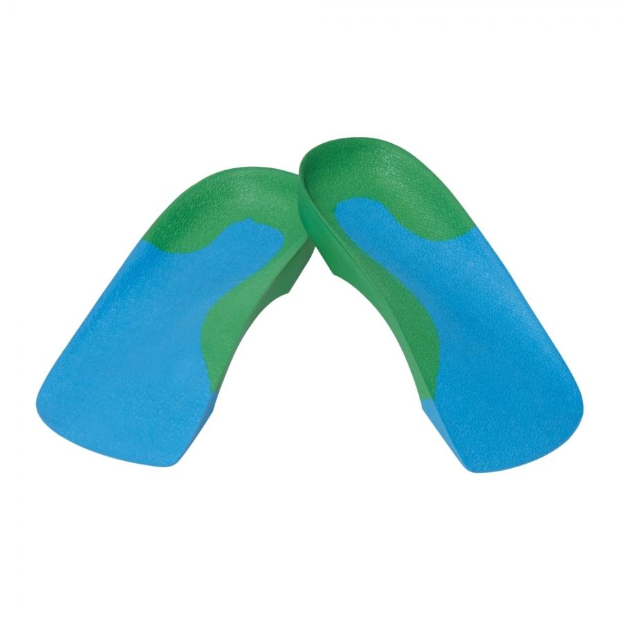 ICB Dual Density 2/3 Length Insoles - Arch Support & Pain Relief for Flat Feet, Plantar Fasciitis - Perfect for Running, Walking & Work Shoes