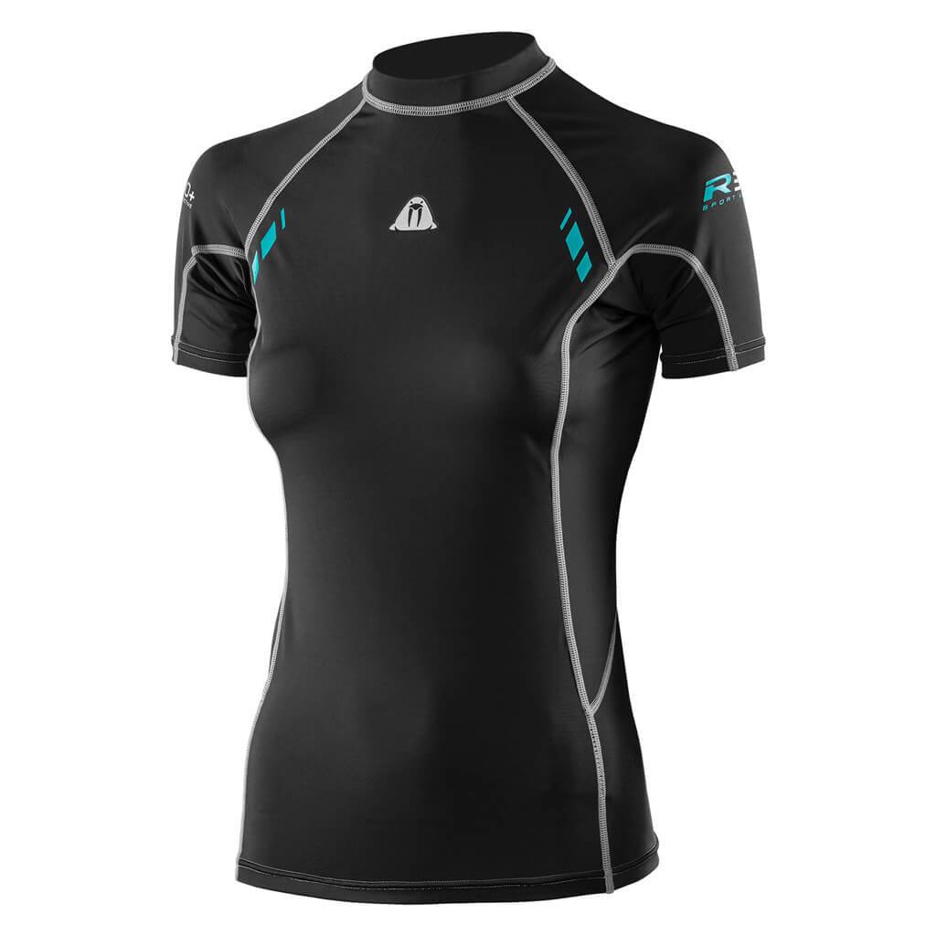 Women's Waterproof R30 Rash Guard Short Sleeve UV Protection Swim Shirt - Perfect for Surfing, Swimming & Outdoor Water Sports