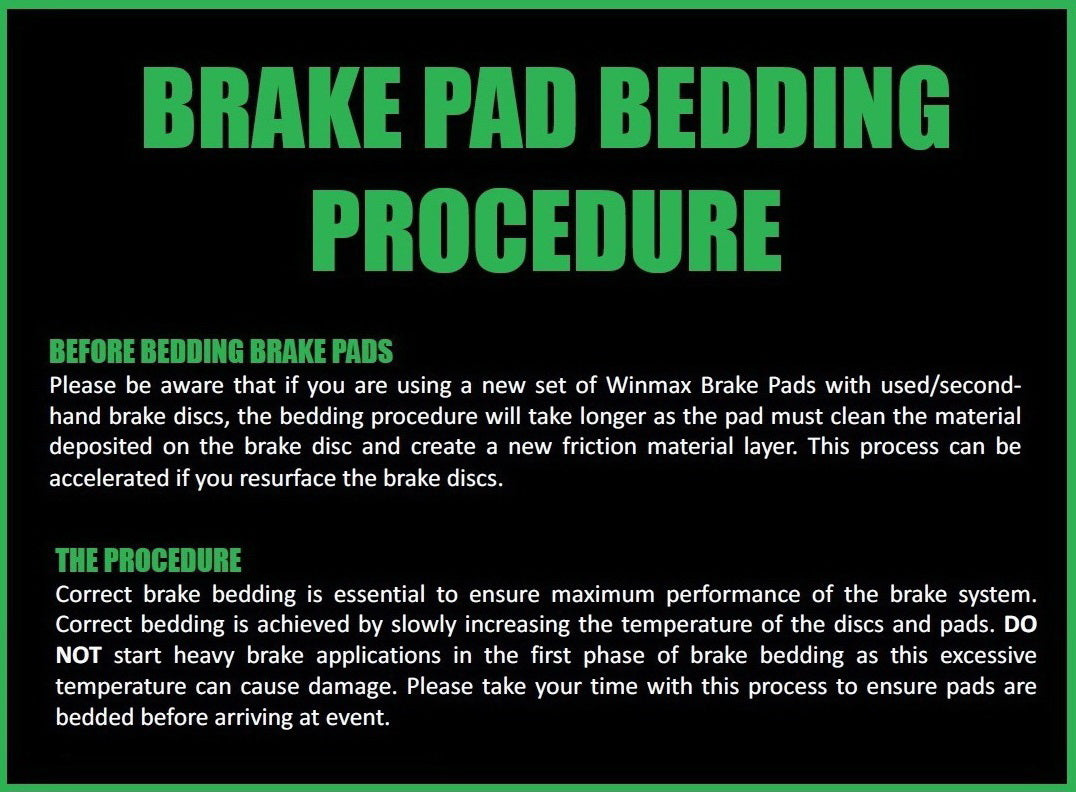Wilwood Winmax W5 WMP831 Brake Pads - 12.5mm Thickness - High Performance Braking for Racing, Track & Street Use