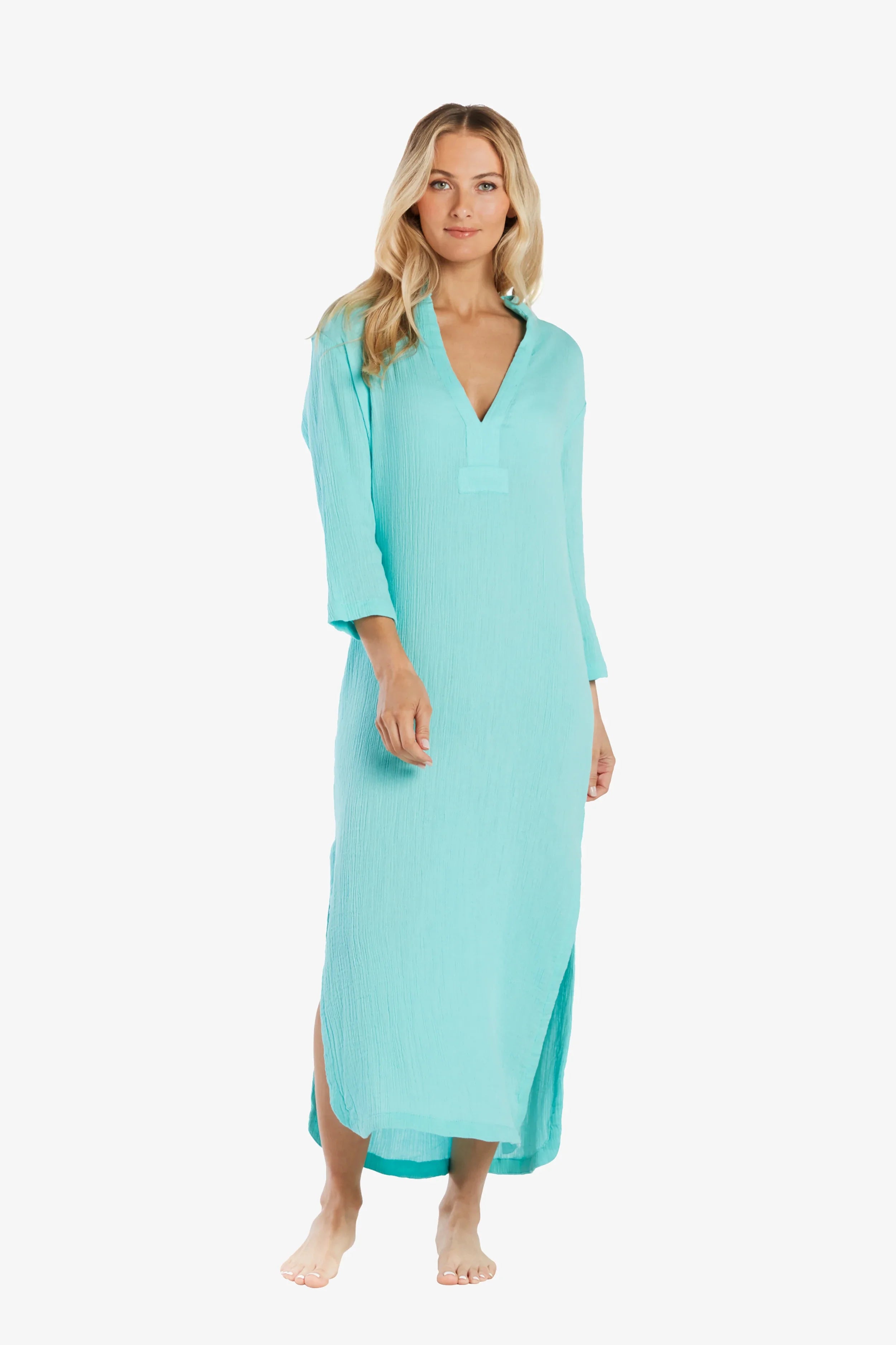 Brigid Tunic Top - Light Seafoam Green Women's Casual Blouse for Spring & Summer | Perfect for Office, Date Night & Weekend Outings