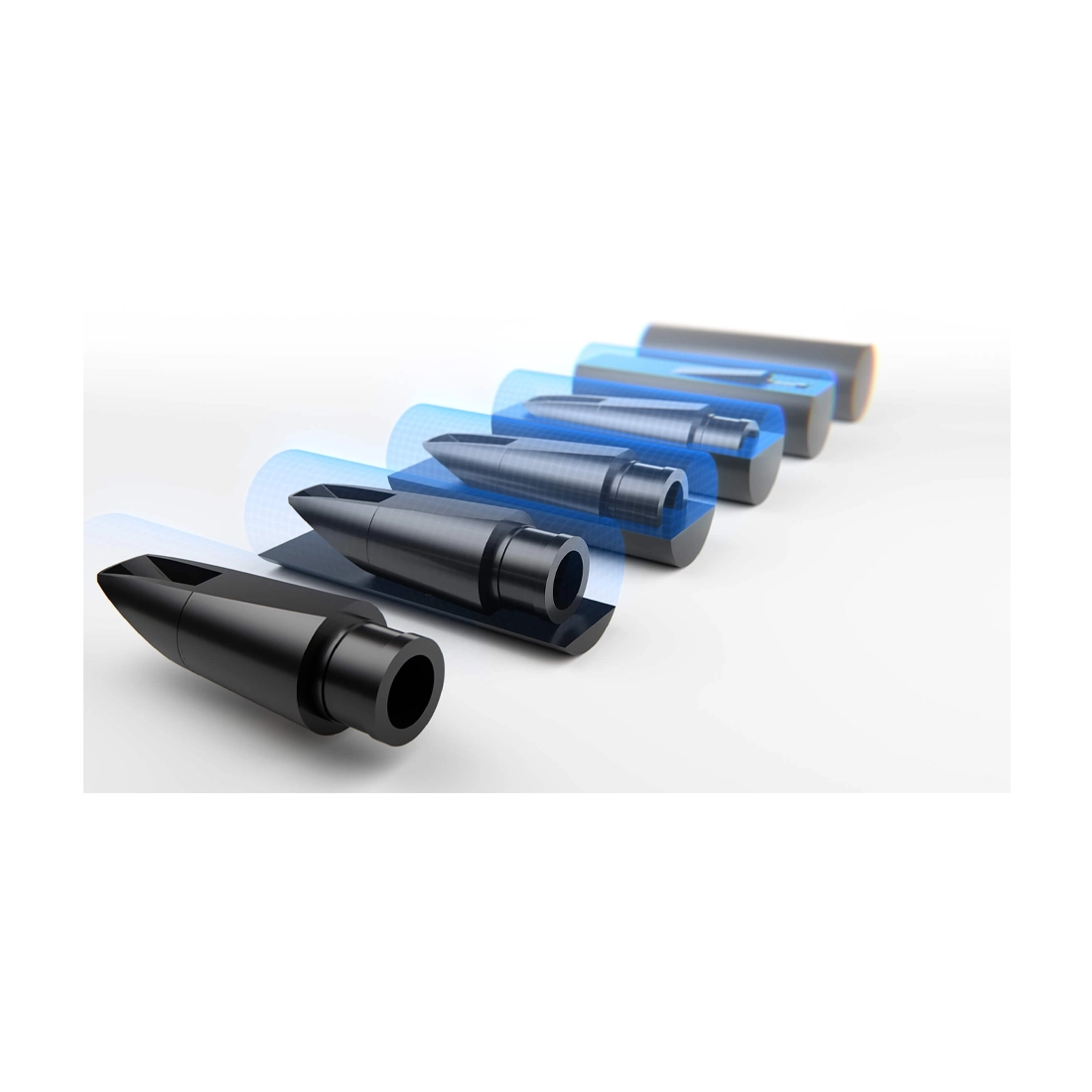 D'Addario Woodwinds Reserve Bb Clarinet Mouthpiece X5 - 1.05mm Tip Opening | Professional Clarinet Accessory for Jazz, Classical & Ensemble Performance