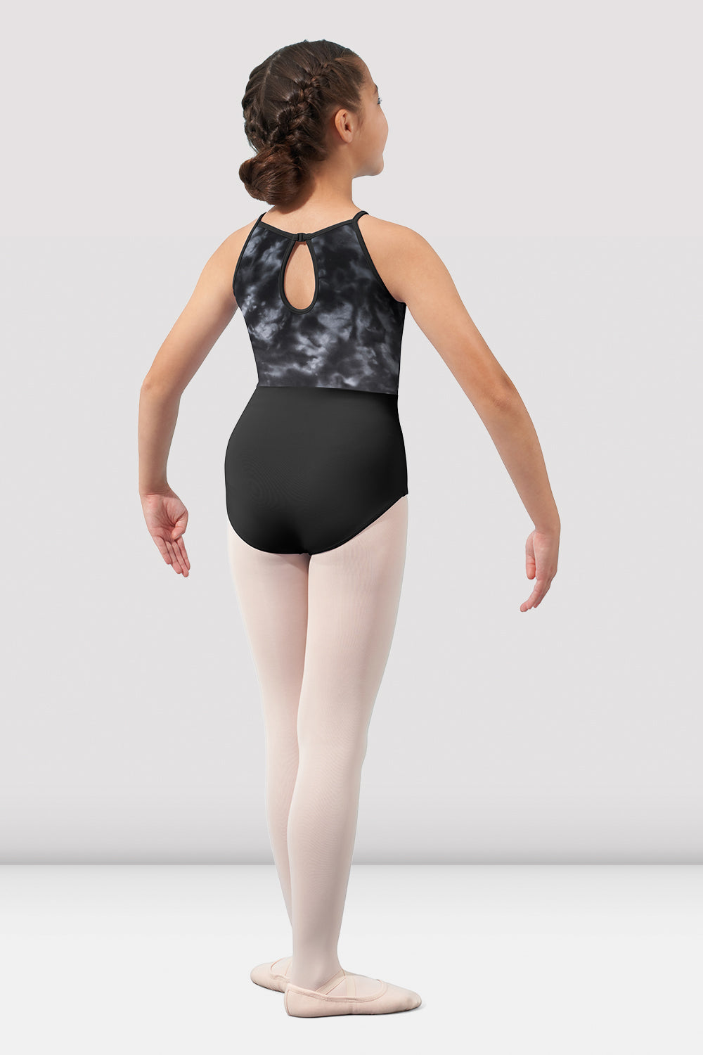Mirella Watercolor Halter Neck Leotard for Girls - Ballet Dance Gymnastics Leotard - Comfortable Stretchy Performance Wear for Dance Class & Recitals