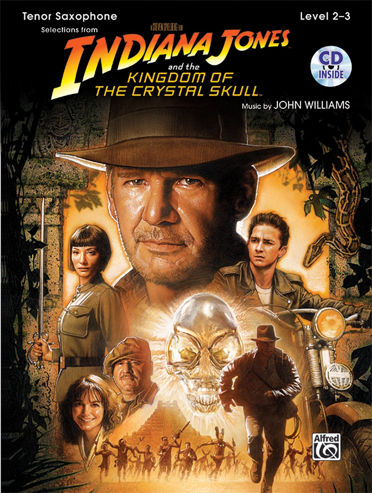Indiana Jones and the Kingdom of the Crystal Skull Tenor Sax Instrumental Solos Book & CD - Pop Instrumental Music for Performances, Practice & Movie Theme Enthusiasts