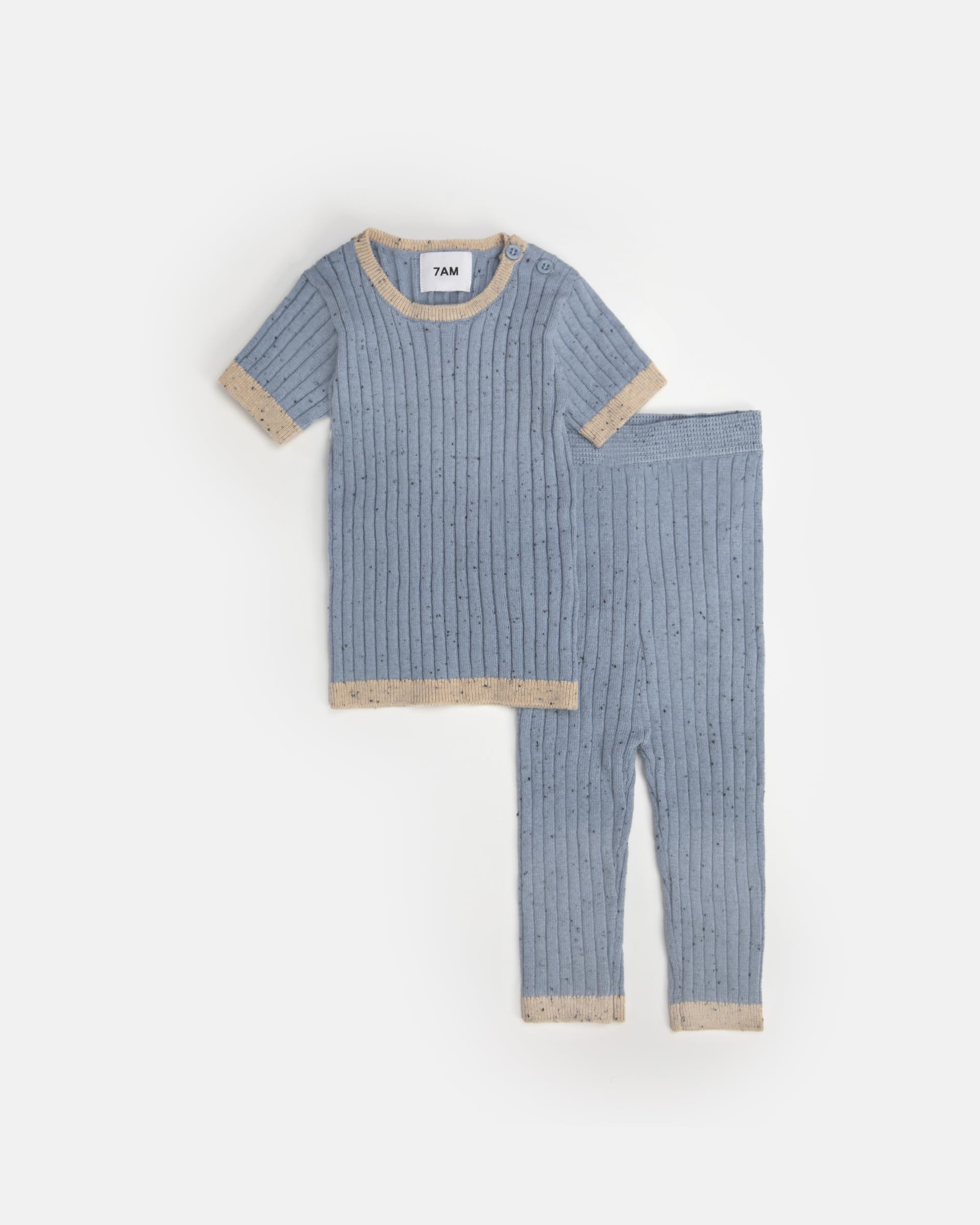 7AM Short Sleeve Baby T-Shirt - Hug Me Collection | Soft Cotton Unisex Crew Neck Tee for Infants & Toddlers | Comfy Casual Wear for Playdates, Daycare & Family Outings