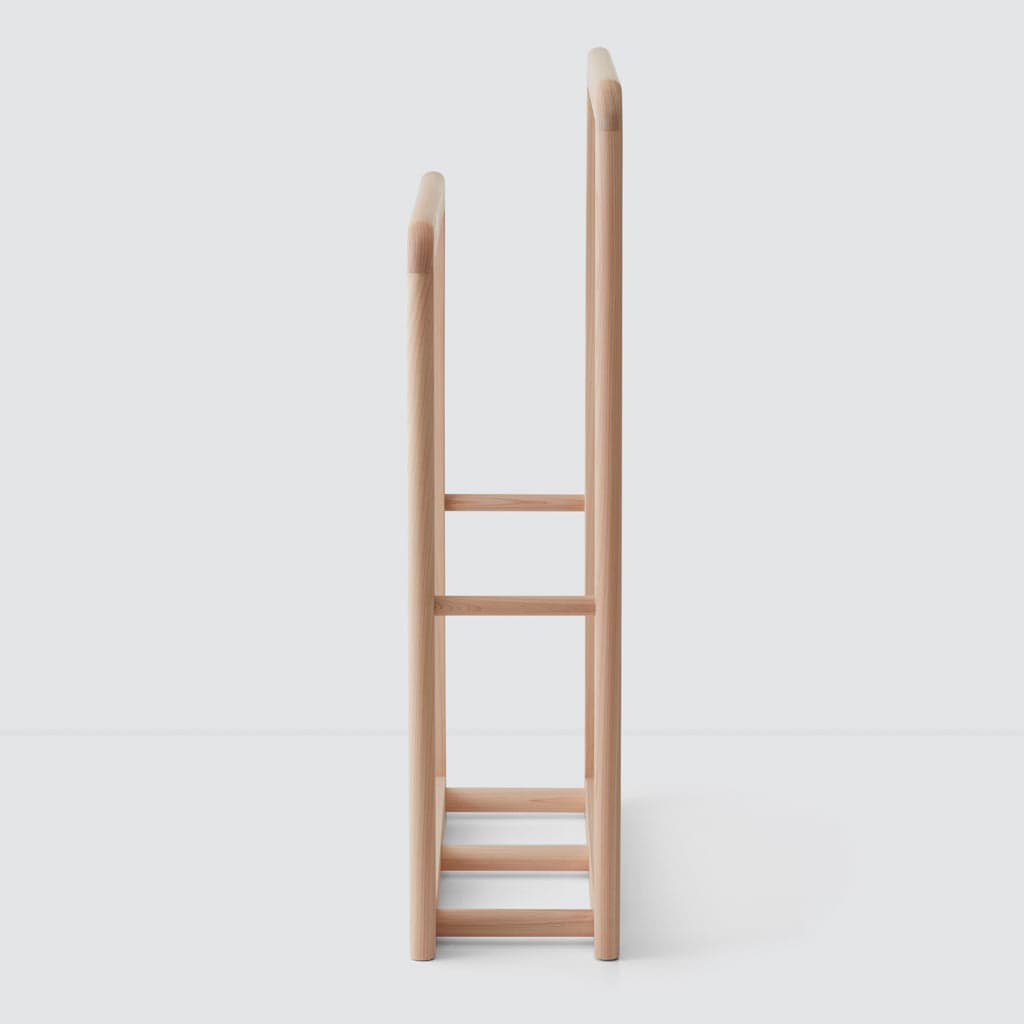 Premium Hinoki Wood Standing Rack - Natural Japanese Cypress Storage Shelf for Bathroom, Kitchen, or Bedroom Organization - Perfect for Towels, Plants, and Decorative Display