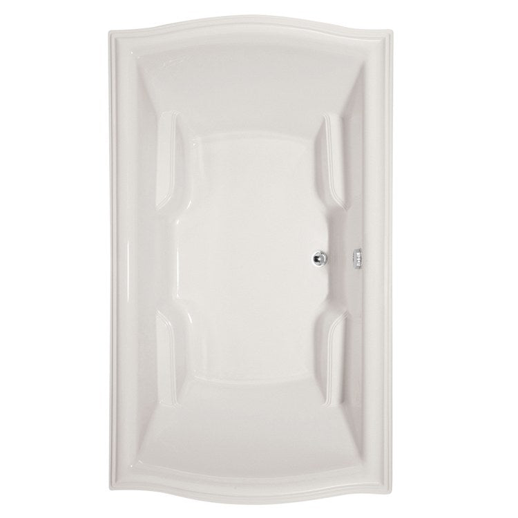 Debra Drop-In White Rectangle 8-Jet Acrylic Air Tub - 72 x 42 x 22.5 Inch - Luxury Designer Bathtub for Spa-Like Relaxation | Perfect for Master Bathrooms & Home Renovations