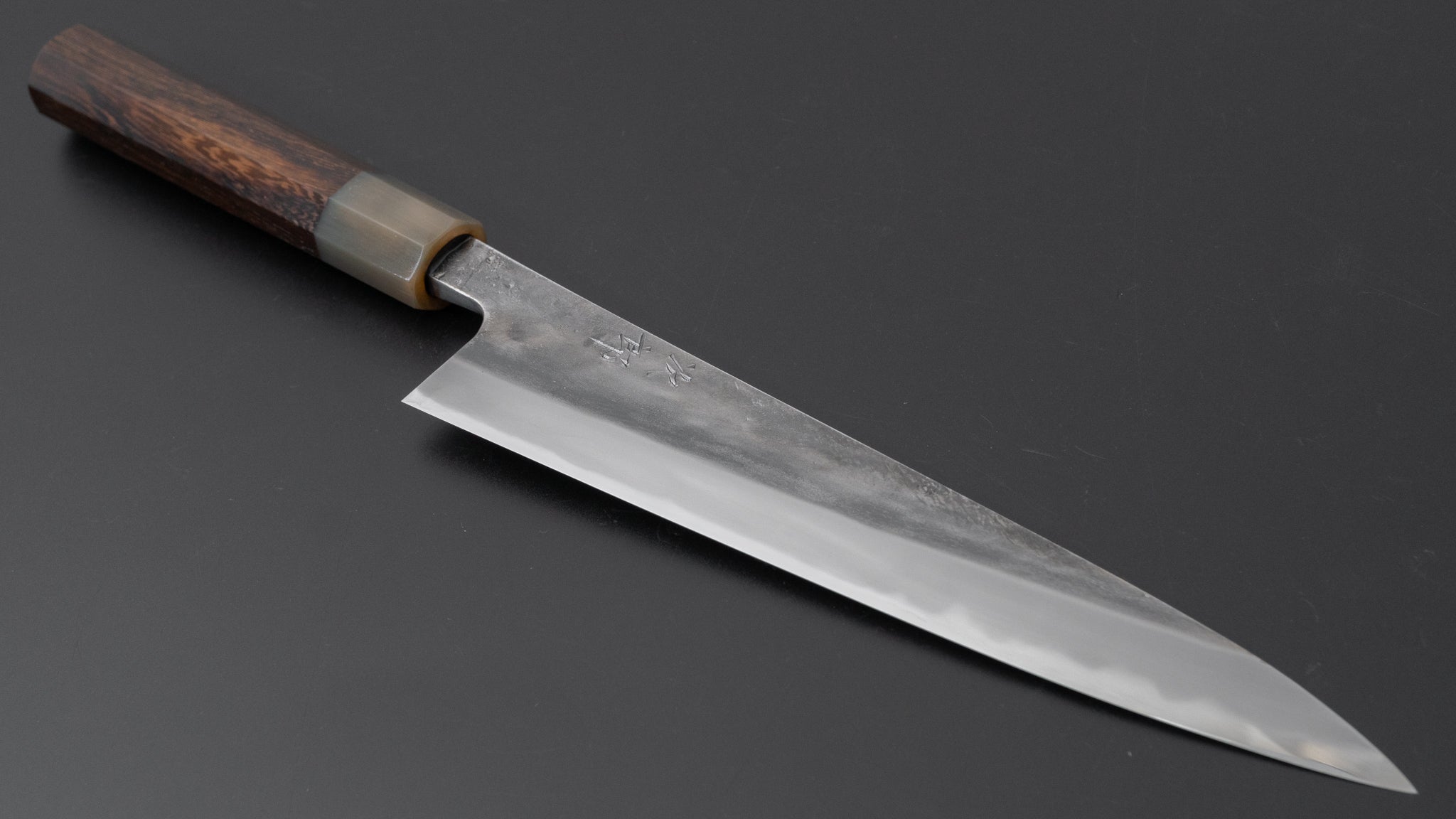 Premium Jiro Tsuchime Sujihiki 210mm Japanese Slicing Knife with Taihei Tagayasan Handle (#482) - Perfect for Sushi, Sashimi & Meat Carving