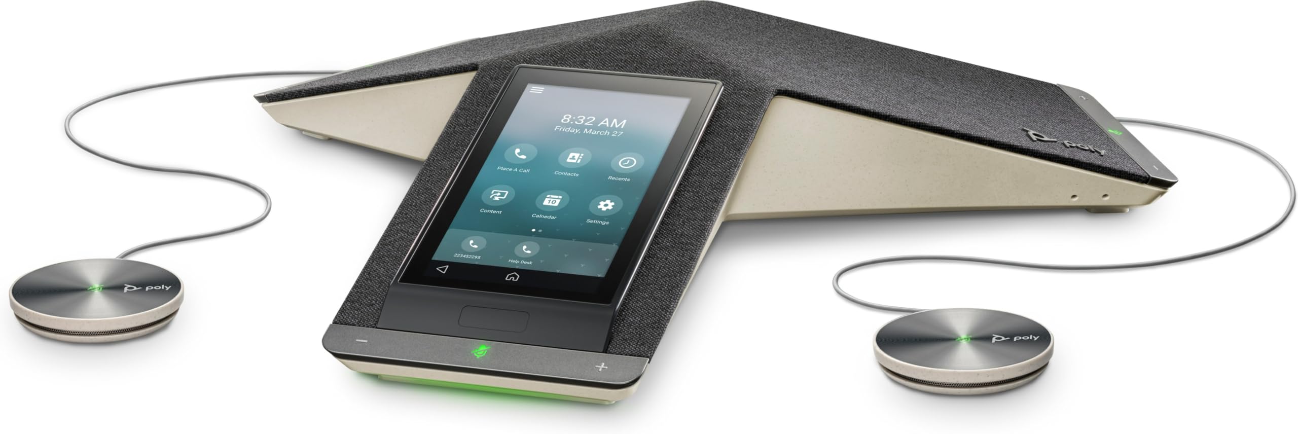 HP Poly TRIO Conference Speakerphone - Premium USB Microphone for Clear Audio in Meetings, Webinars & Remote Work (Compatible with Zoom, Teams & More)