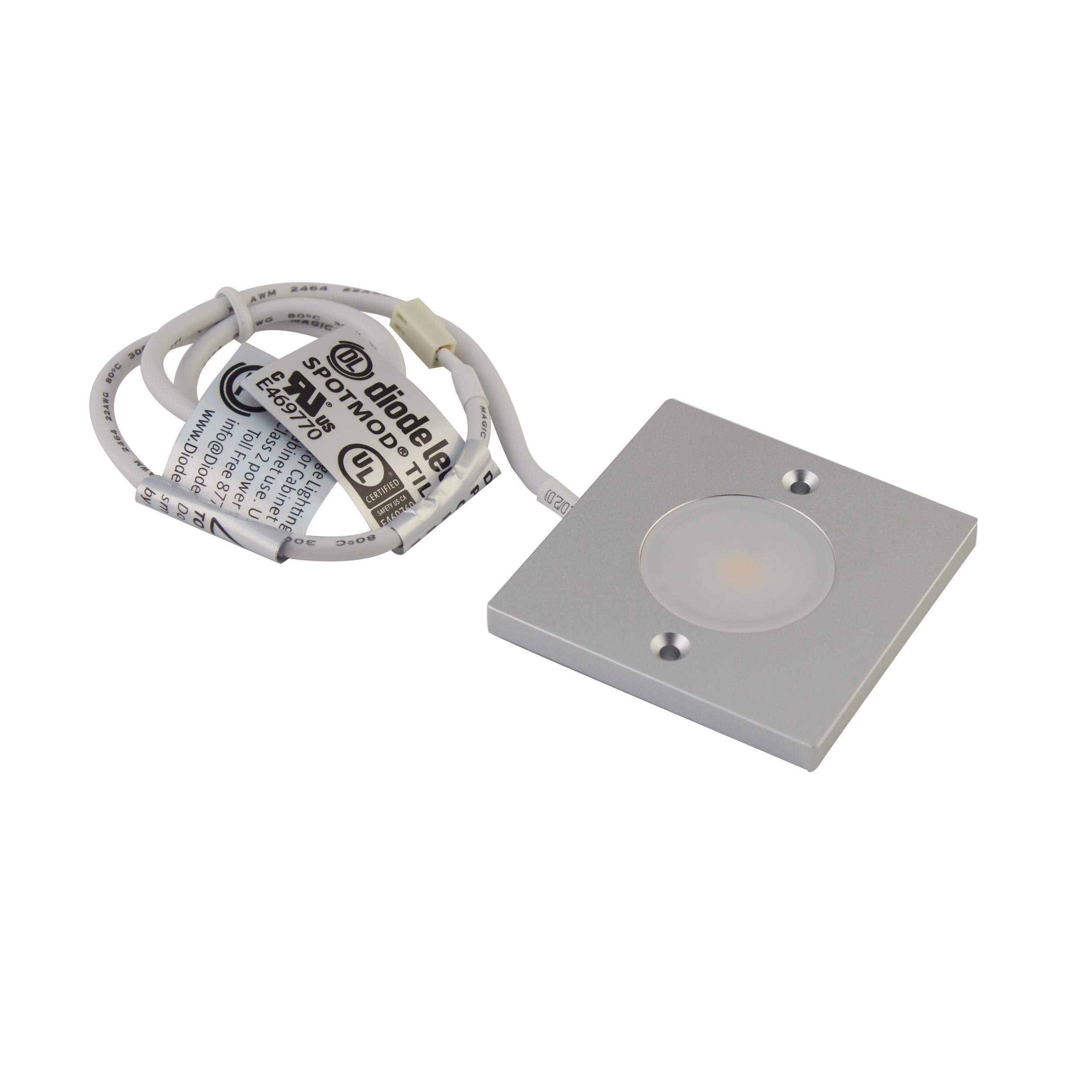 SPOTMOD Tile LED Light Fixture - 2700K Warm White, Aluminum Housing - Perfect for Kitchen, Bathroom, and Commercial Lighting