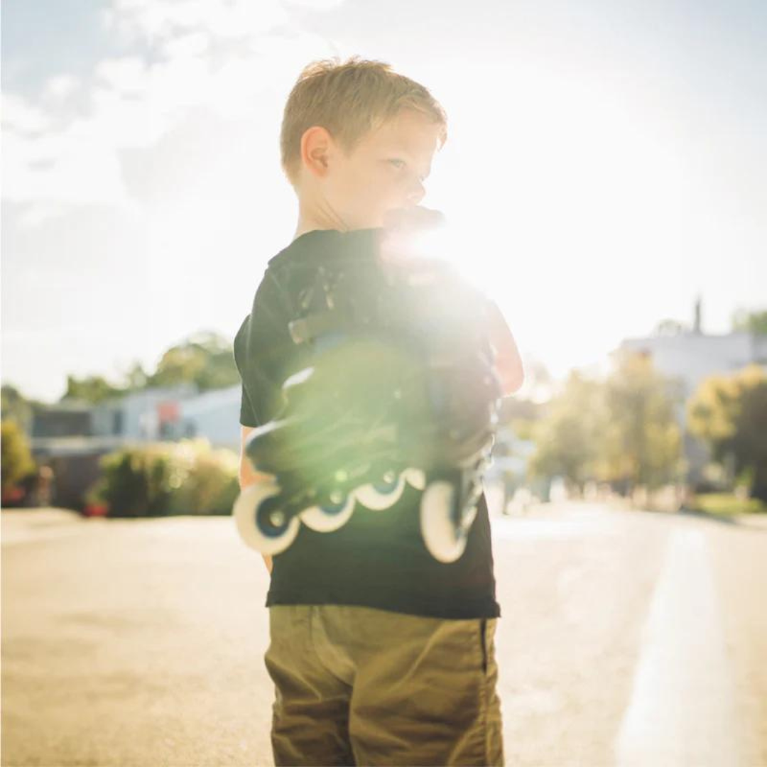 Adjustable Kids Inline Skates - Crazy Skates 148 in Teal | Perfect for Outdoor Play, Birthday Gifts & Roller Skating Lessons