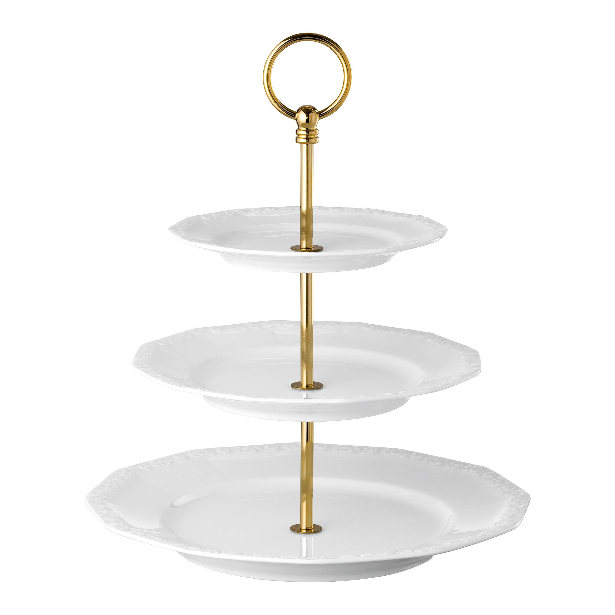 Rosenthal Maria 10430-800001-25300 White Plate Étagère - Elegant Display Shelf for Fine China & Dinnerware - Perfect for Dining Room, Kitchen, or Buffet Table Decor