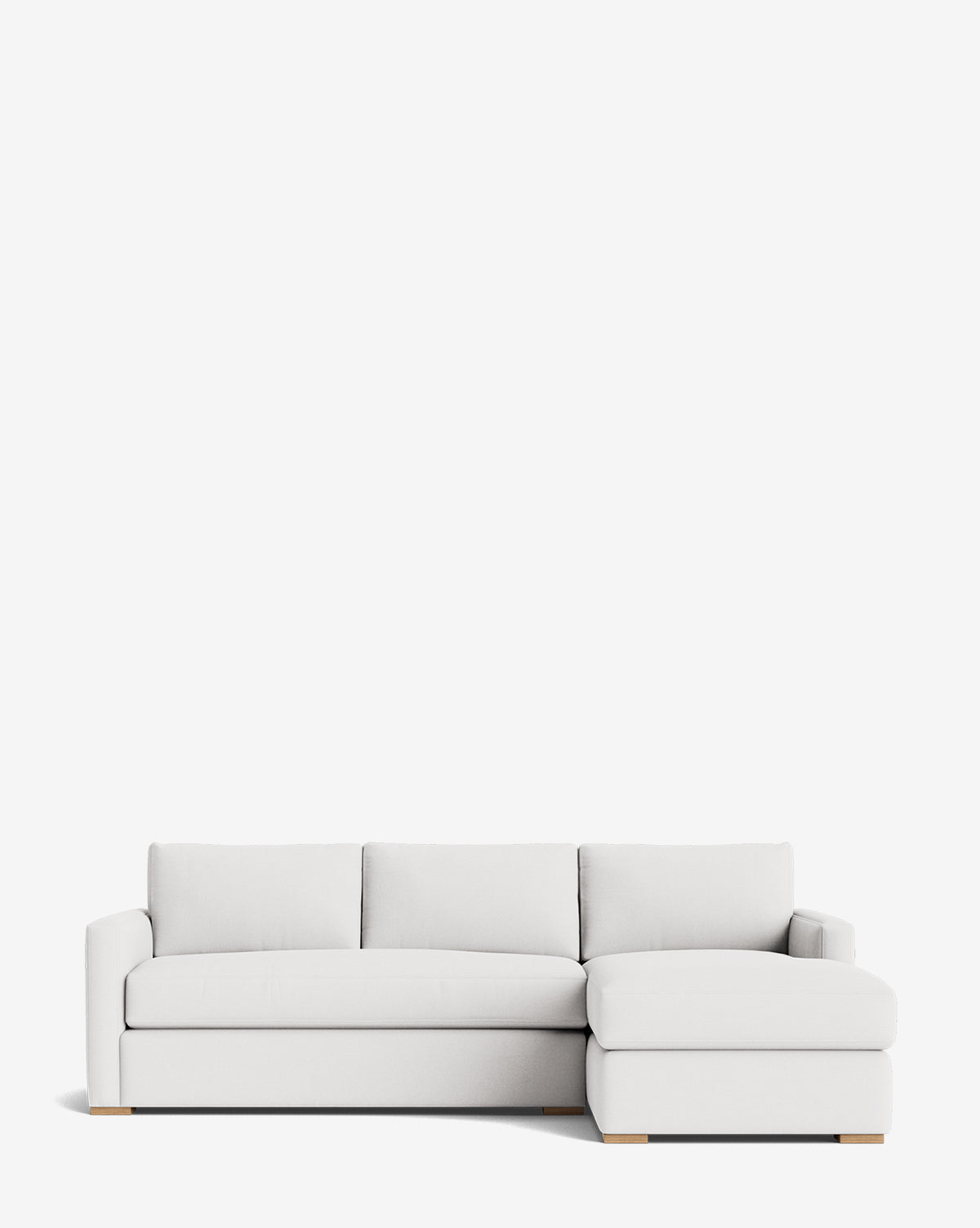 Luxury Macy Upholstered Chaise Sectional Sofa - 101