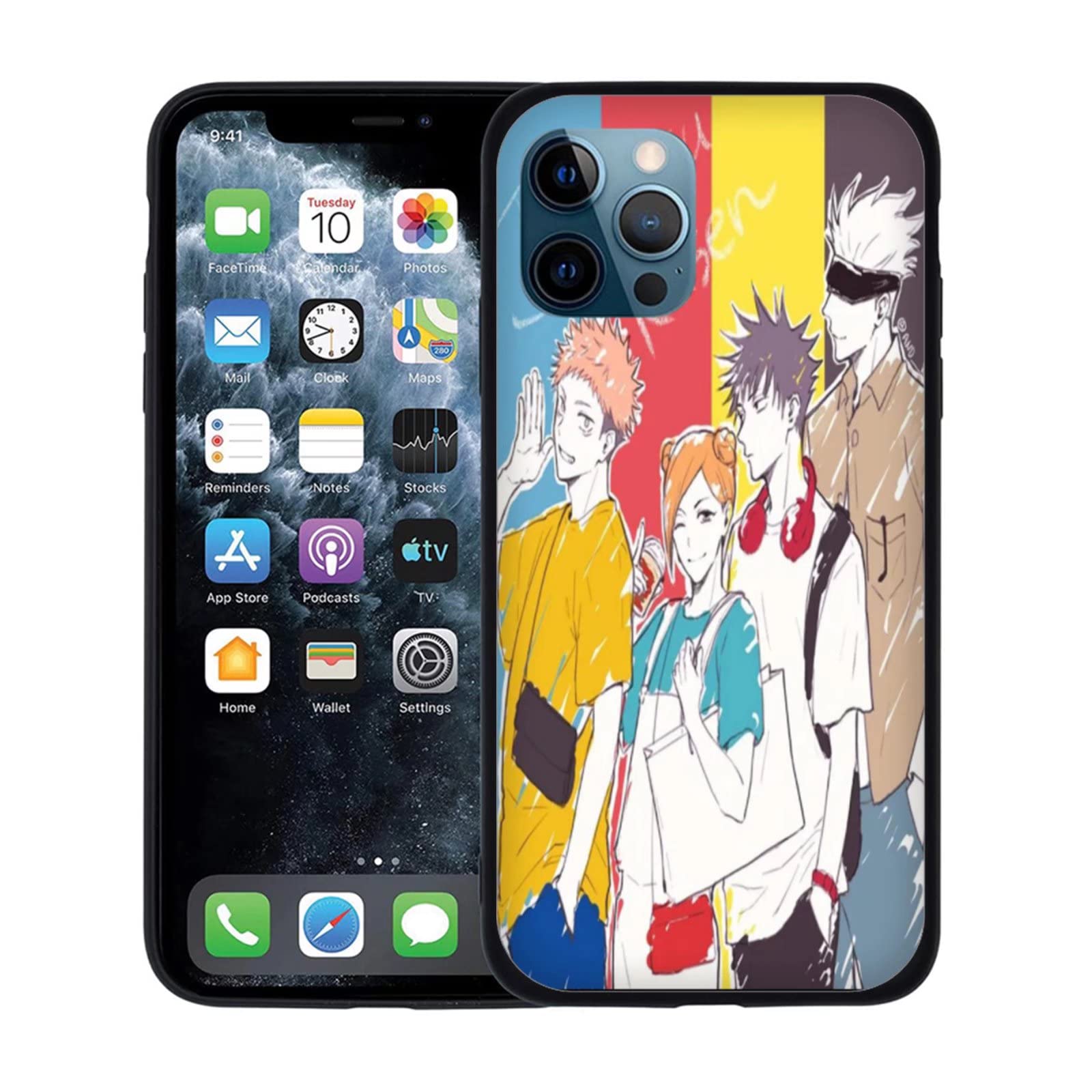 Anime Jujutsu Kaisen Phone Case for iPhone XR 11 12 13 - Sukuna & Itadori Yuji Design | Shockproof Protective Cover | Perfect for Fans & Daily Use