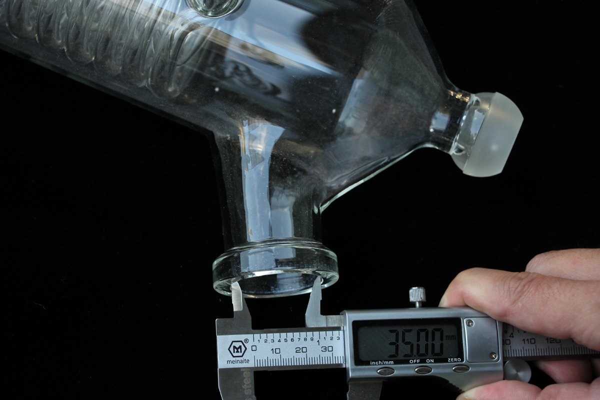 Lab Rotary Evaporator Glass Condenser Vertical for Buchi - High Quality Laboratory Glassware for Essential Oil Extraction & Chemical Distillation - Perfect for Research Labs, Chemistry Experiments & Essential Oil Production