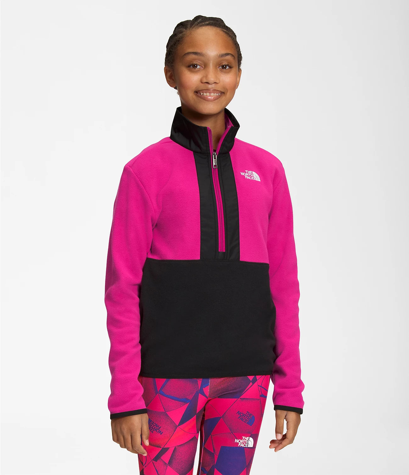 Youth Glacier Half Zip Pullover for Big Kids - NF0A7WQP | Warm Fleece Jacket for Outdoor Activities & School