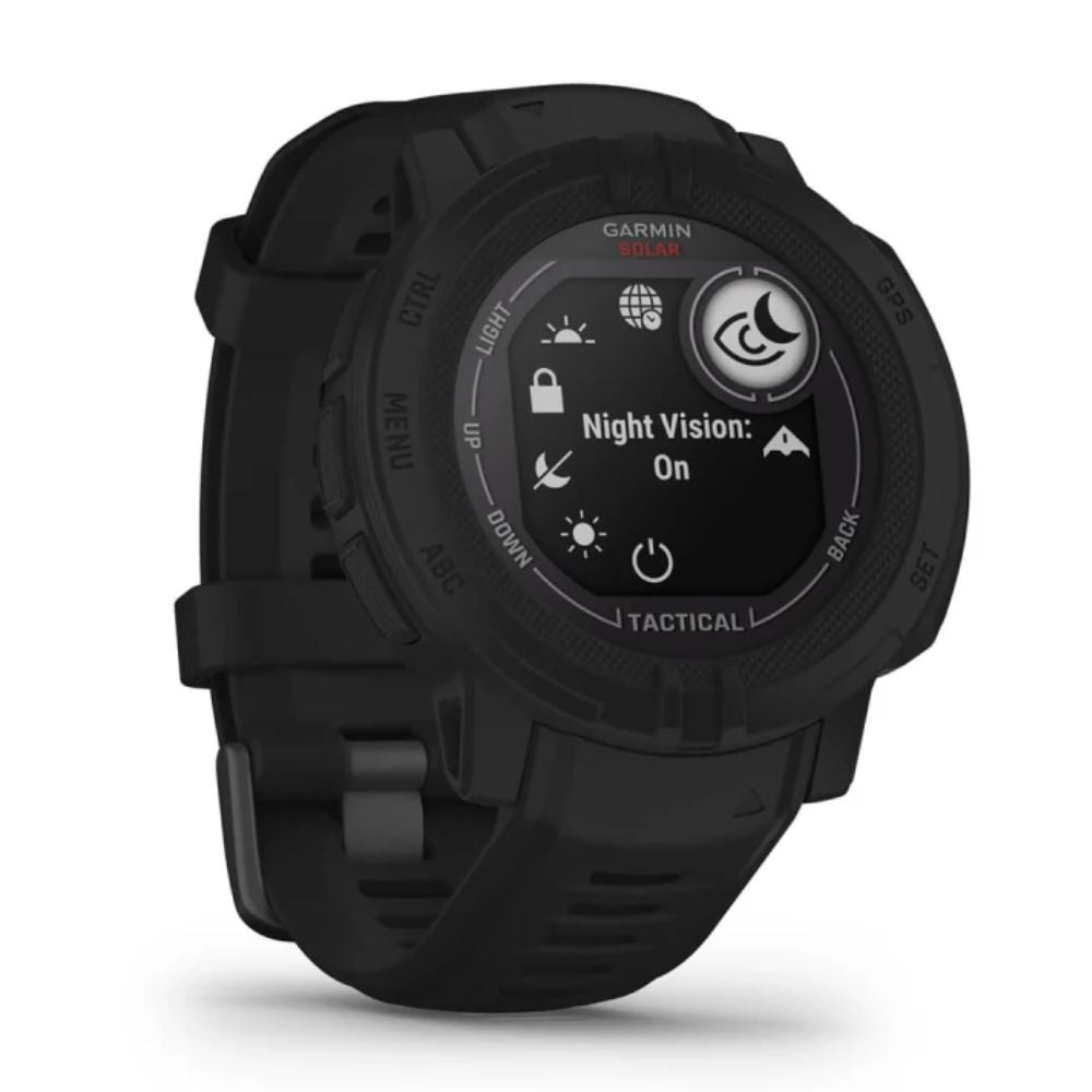 Garmin Instinct 2 Solar Tactical Smartwatch - Military-Grade GPS Watch with Jumpmaster Mode & NVG Compatibility | Outdoor Adventure, Hiking, Running & Tactical Use