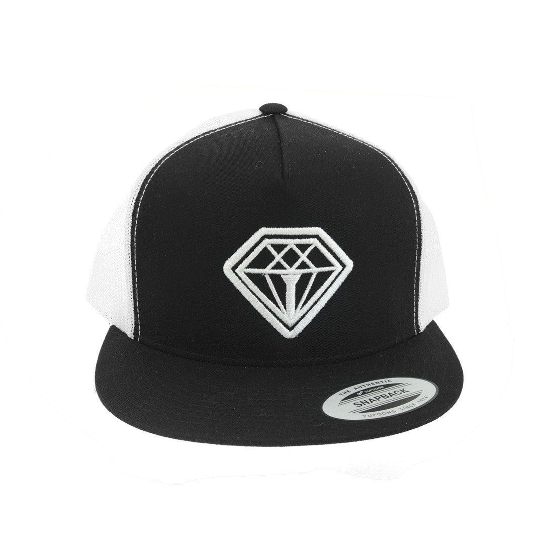 Black Diamond Trucker Hat for Men & Women - Adjustable Snapback Baseball Cap for Outdoor, Hiking & Casual Wear