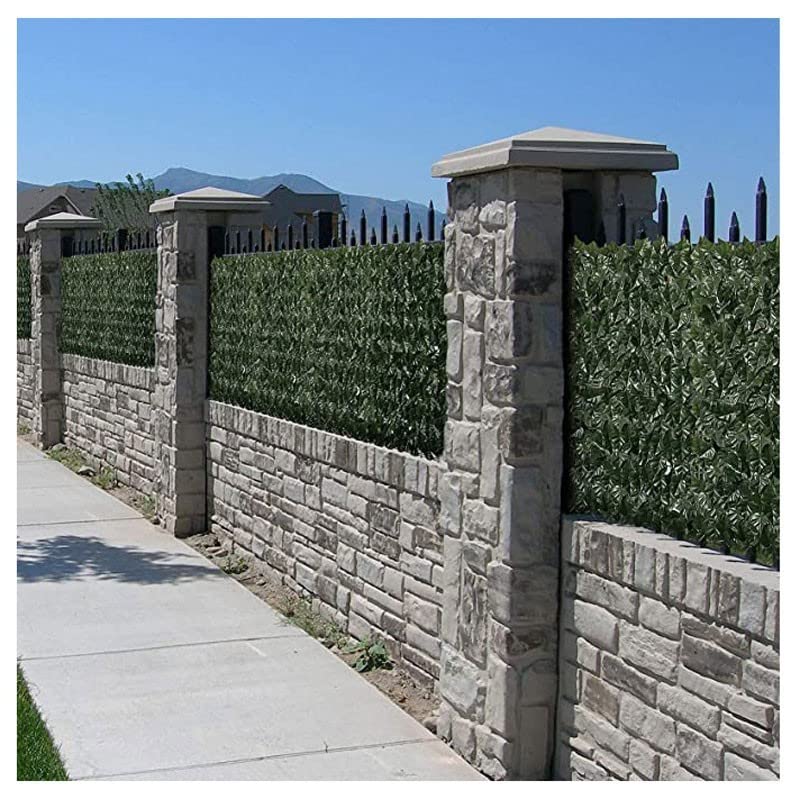 Artificial Leaf Privacy Screen - 100x600cm Green Faux Ivy Fence for Garden Decor, Wedding Backdrop & Outdoor Shade - Durable UV Resistant Decorative Fencing (WEWYQSJXBXF-220623) | Perfect for Patio Privacy, Balcony Covering & Event Decorations