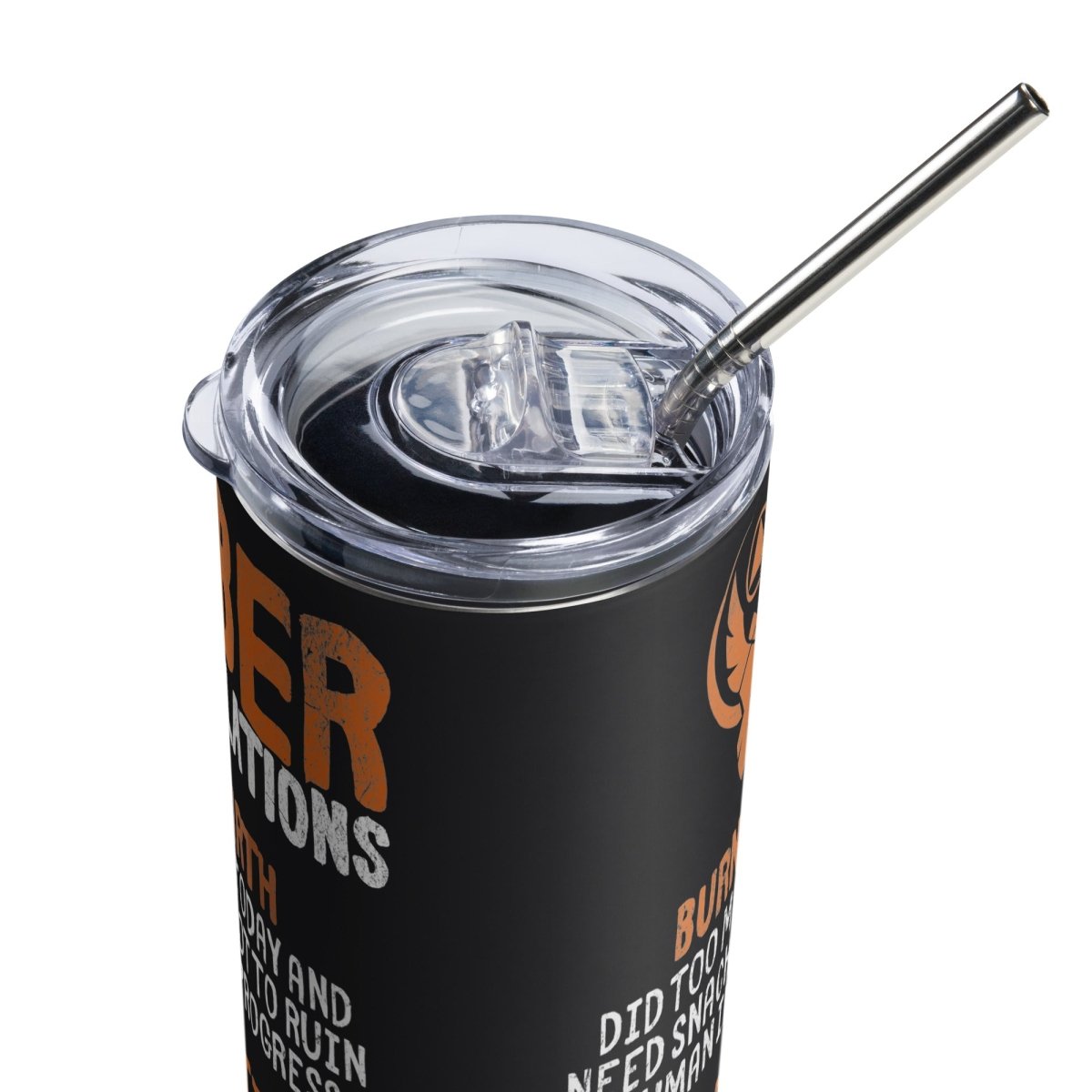 Sober Translations Vol. 4 - 20 oz Stainless Steel Tumbler with Lid & Straw | Insulated Travel Mug for Hot & Cold Drinks | Perfect for Coffee, Tea, and Smoothies On-The-Go