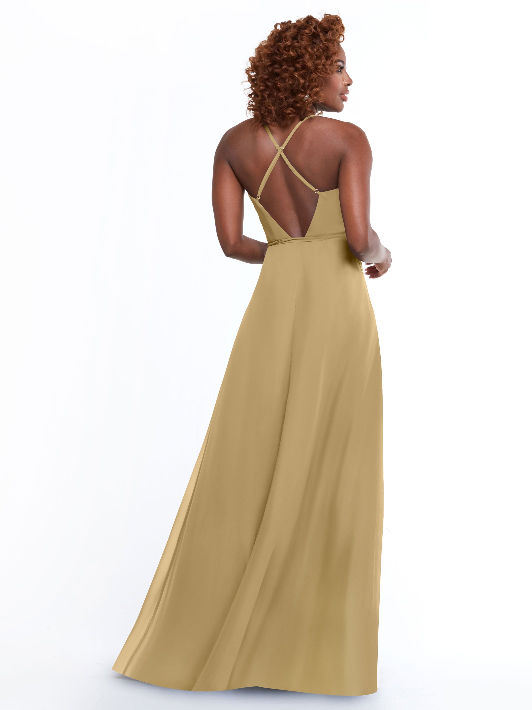 Elegant 80171 Sheath Chiffon Bridesmaid Dress with Adjustable Self-Tie Waist Sash - Perfect for Weddings, Formal Events & Special Occasions